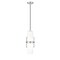 Z-Lite Cayden Pendant, 1-Light, 6.5 In.W x 16.75 In.H, Brushed Nickel/Clear + Etched Opal 1946P-BN - alternate 1